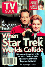 TV Guide:  Feb 17-23, 1996 - ISSN 0039-8543 - &quot;When Star Trek Worlds&quot; - Preowned - £7.56 GBP
