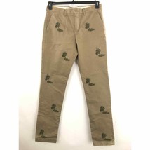  Men&#39;s J Crew Broken In 770 Straight Palm Trees Chino Pants 34 x 36 New  - £28.73 GBP