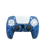 For PS5 Controller Grip Cover Silicone Blue Skulls Design Gaming Accesso... - $150.19 MXN