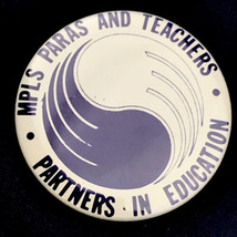 MLPS Paras and Teachers Pin Button Vintage Pinback partners In Education - £7.84 GBP