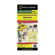 National Geographic Grand Canyon National Park Map Pack Bundle: Trails Illustrat - £48.75 GBP