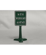 Vintage Arcade Cast Iron Green Men Working Sign Prime Model!!! Finest Ex... - £34.90 GBP