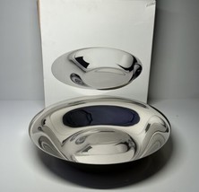 Norman Foster Stelton Foster Bowl 14” Mirror Finish With Box Mint Condition. - £76.37 GBP