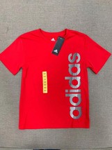 Adidas Boys Crewneck Logo T-Shirt Size X-Large Color Red - £22.04 GBP