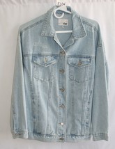 WITH LOVE YMI DENIM BLUE JEAN JACCKET 9 BUTTON FRONT SIZE MED #8336 - $14.40