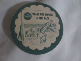Paperboard  Drink Coca-Cola Please put Empties in the Rack Coaster - $95.30 MXN