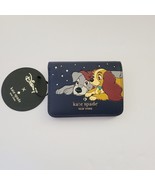 Kate Spade KH619 Disney X Lady And The Tramp Small Bifold Wallet Parisian Navy - $74.93