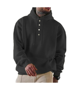 Men&#39;S Loose Fitting Casual Hooded Sweater - £24.58 GBP