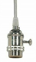 Satco 80-2439, Medium base lampholder; 4pc. Solid brass; prewired; On/Of... - £31.13 GBP