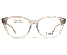 Chloe Eyeglasses Frames CH0085OA 003 Clear Pink Gold Round Cat Eye 54-16-145 - £95.19 GBP