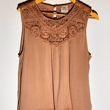 Knox Rose Blush Pink Sleeveless Lace Boho Top – XXL - $14.85