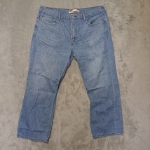 Levis 569 Mens 569 Loose Straight Jeans  Size 38x30 Blue Light Wash Denim Casual - £21.72 GBP