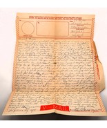 Vtg WW2 V-mail 1943 Letter Homefront Rare Ephemera Soldier Navy Deployment - $19.99