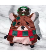 Merry &amp; Bright Christmas Reindeer Flattie Small Dog Toy, Crinkle &amp; Squea... - €7,60 EUR