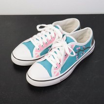 Custom Girls 6 Unbranded Custom Painted Floral Cherry Tree Lace-Up Sneaker Flats - £5.63 GBP