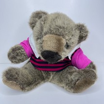 Commonwealth Teddy Bear Koala Plush Vintage 1991 Pink Shirt Stuffed Animal 12&quot; - £13.53 GBP
