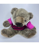Commonwealth Teddy Bear Koala Plush Vintage 1991 Pink Shirt Stuffed Anim... - £13.65 GBP