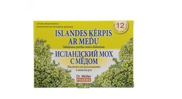 Lozenges with honey and Icelandic moss, 12 pcs. - £15.97 GBP