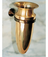 Crypt Mausoleum Niche Vase - Bronze Metal 7 Inch - Epoxy Mount Disc Base - £304.64 GBP