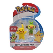 Jazwares Pokemon Battle Ready Grookey and Pikachu Battle Figure Pack 97625 - £15.63 GBP