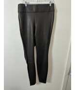 Lane Bryant Black Faux Leather High Rise Full Length Leggings Size 14/16 - $29.99