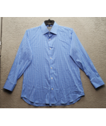 Bonobos Dress Shirt Mens Size 16.5 Multi Gingham Check Stretch Tailored ... - $24.36