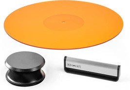 Hudson Hi-Fi Bigben Record Stabilizer Bundled With Vinyl Record Cleaner Brush - £65.30 GBP