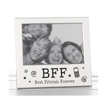 Best Friends Forever BFF Photo Picture Frame Satin Silver Finish Lovely ... - $19.00
