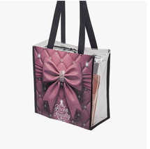 Pink Rhinestone RocknRoyaltyDesigns / Clear Tote / Elegant Pink Bow - $654.10 MXN