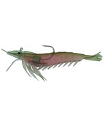 Soft Plastic Shrimp Bait Almost Alive Lures Artificial 6&quot; Natural Rigged... - $9.49