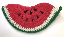 Vintage Hand Made Crocheted watermelon double layered POT Holder Crochet - £7.71 GBP