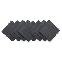 Trademark Innovations Slate Drink Coasters - Set of 8 - 4&quot; x 4&quot; - £22.02 GBP