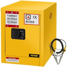 VEVOR Flammable Cabinet 16.9&quot; x 16.9&quot; x 18.2&quot;, Galvanized Steel Safety C... - $6,191.89 MXN