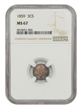1859 3CS NGC MS67 - £4,886.17 GBP