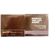 North Valley Bank Vintage Matchbook Thornton Colorado Unstruck Lot Of 2 ... - $368.75 MXN