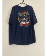 &quot;Living My Best Life&quot; Skeleton T-Shirt 3XL DOM Blue Men’s - $13.79