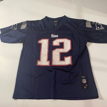 New England Patriots #12 Tom Brady Reebok Jersey Youth Large NFL - $22.76