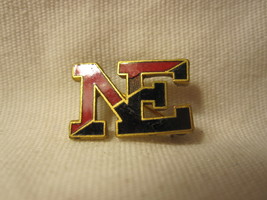 Vintage Barr&#39;s NE Two-Tone Emblem Pin: Red / Black on Gold - $7.00