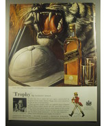 1959 Johnnie Walker Black Label Scotch Ad - Trophy by Robert Riggs - £11.79 GBP