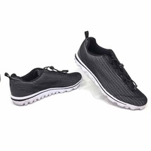 Propet Womens TravelActiv Xpress Sneakers Black White Athletic Shoes Size 10 New - £27.67 GBP