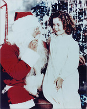 Shirley Temple meets Santa Claus 8x10 photo - £9.27 GBP