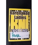 BARENAKED LADIES - VINTAGE 2001 ROSEMONT, ILLINOIS ORIGINAL CLOTH BACKST... - $13.70 CAD