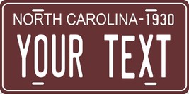 North Carolina 1930 License Plate Personalized Custom Car Bike Motorcycle Moped - $10.99+