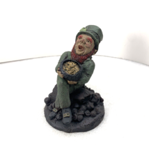 Jerry Flannigan Hand-Painted Leprechaun Pot of Gold Figure Irish St Patricks Day - £30.89 GBP