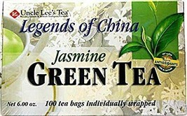 NEW Legends of China Jasmine Green Tea Antioxidants 100 Individually Wrapped Bag - £11.88 GBP