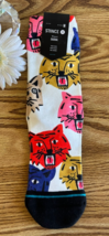 Stance Women Multicolor Crew Polyester Cushion Big Cats Katya Casual Soc... - $2.94