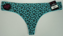 NOBO Women&#39;s Sexy Teal Leopard Print Seamless Thong - XXXL (21) - New w/... - £4.69 GBP