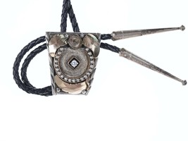 Vintage Southwestern Sterling and gold plated bolo tie - £130.41 GBP