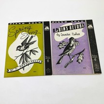Set of 2 Music Sheets Classical Spring Song &amp; Robins Return - $10.77