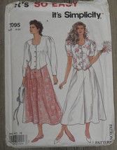 Simplicity Pattern 7905 Misses&#39; Fitted Blouse &amp; Culottes Sizes 8-12 Vintage - $7.50